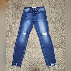 KanCan Dark Blue Distressed Skinny Jeans